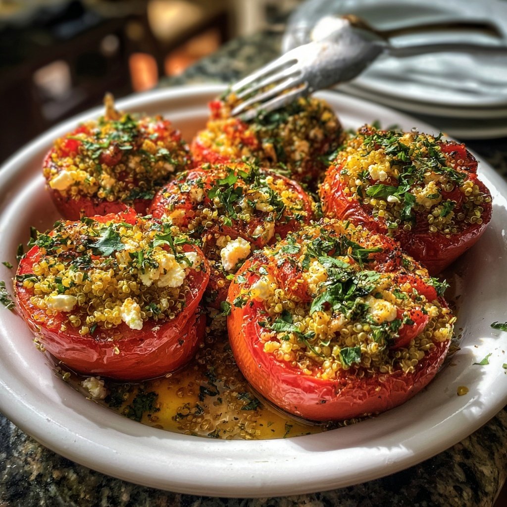 Mediterranean Quinoa-Stuffed Tomatoes