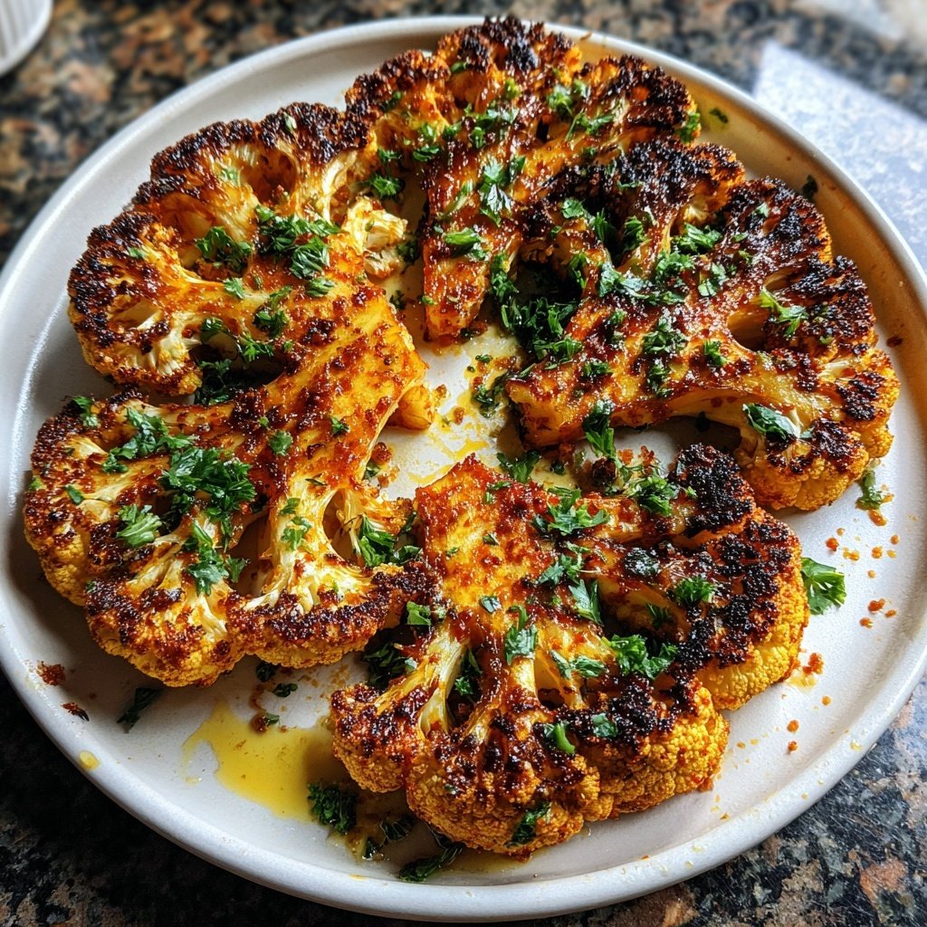 Smoky Paprika Cauliflower Steaks