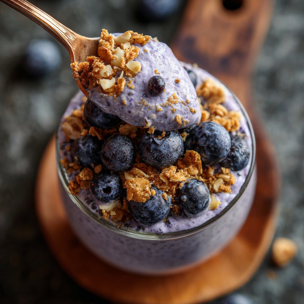 Tangy Blueberry Chia Pudding