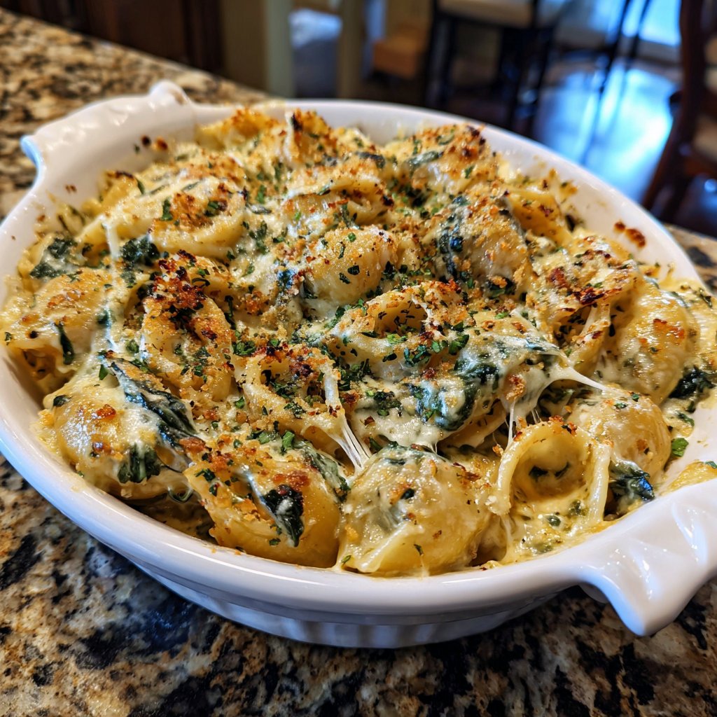 Creamy Spinach Pasta Bake