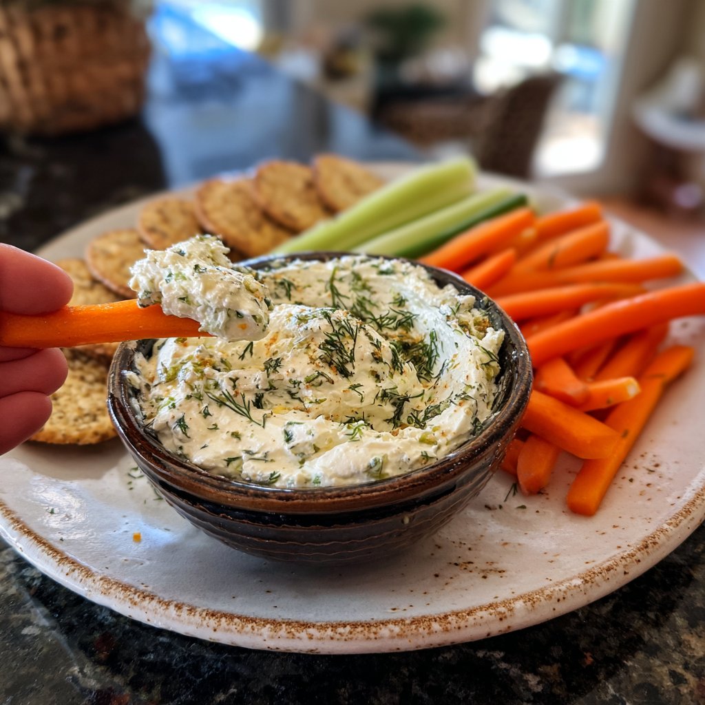 Creamy Dill Cottage Cheese Dip