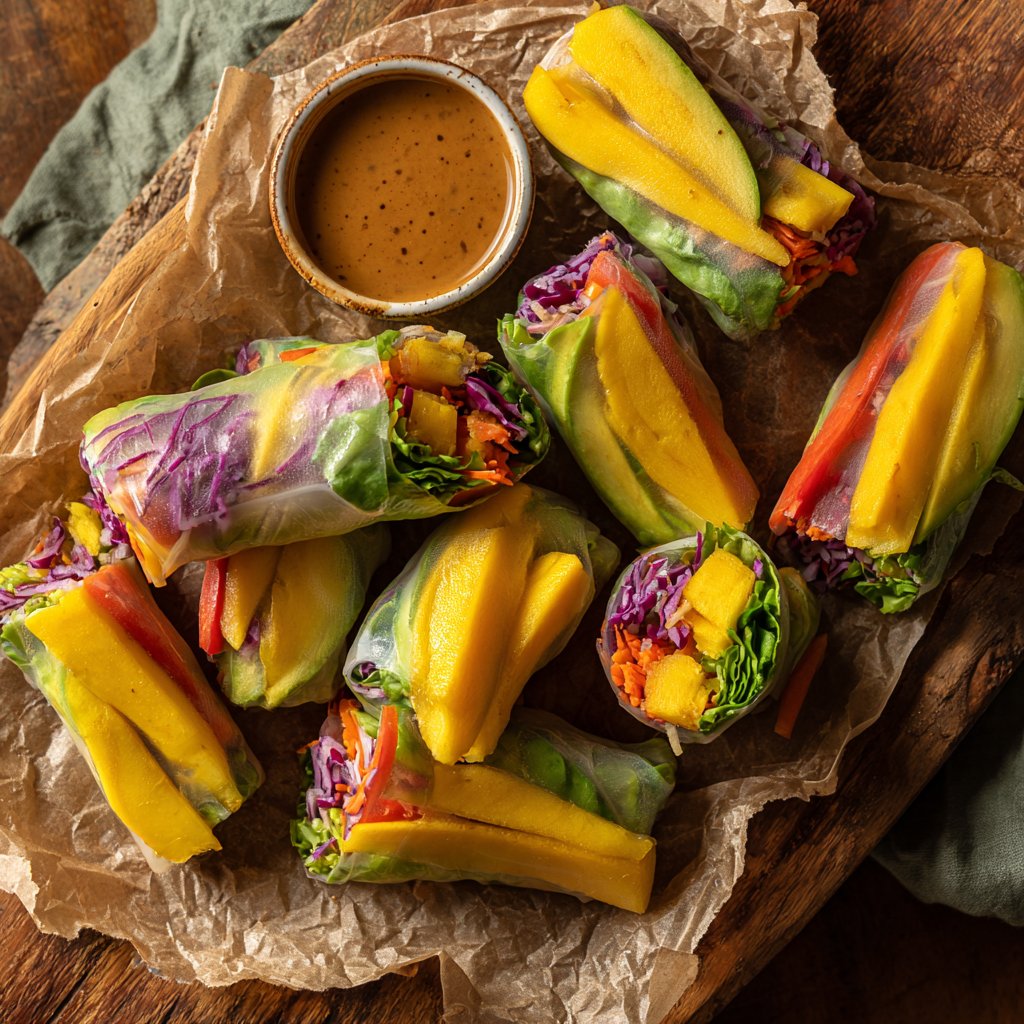 Mango Avocado Spring Rolls