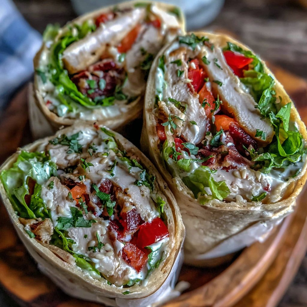 Asian-Inspired Turkey Salad Wraps