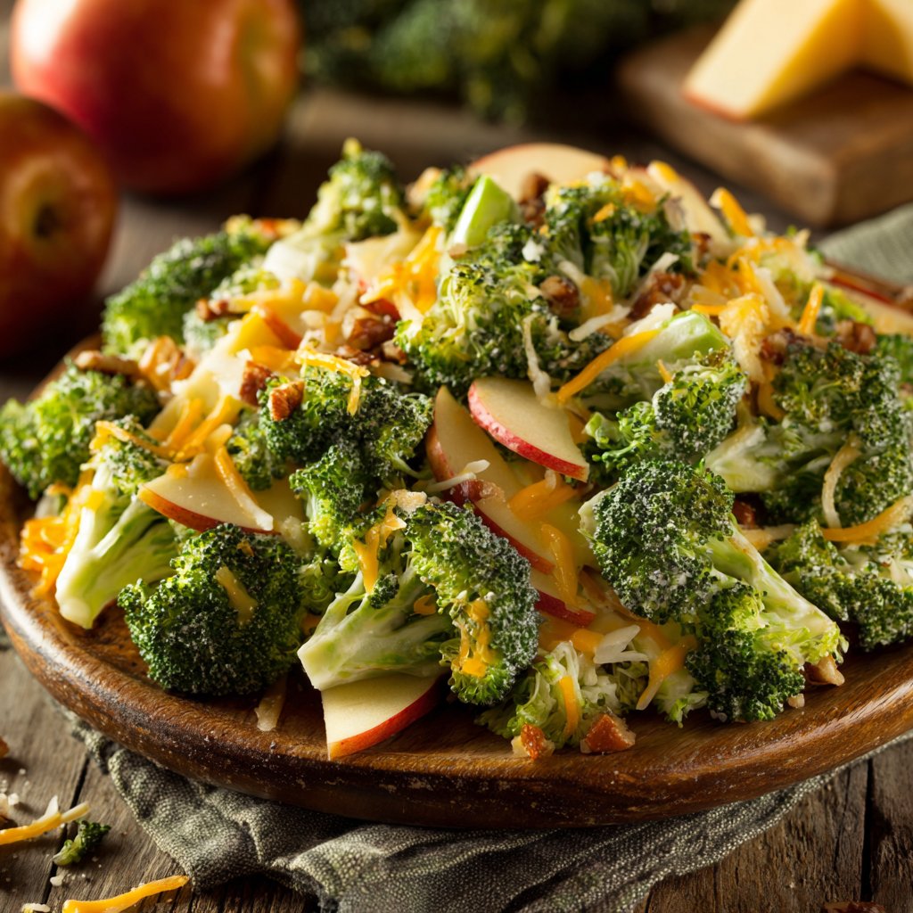 Broccoli, Apple and Cheese Salad
