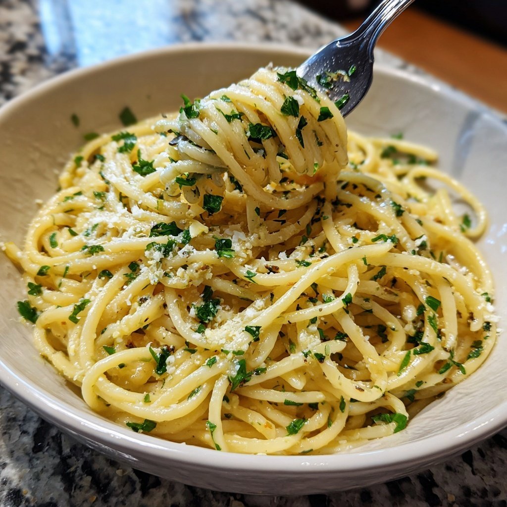 Quick Garlic Butter Pasta