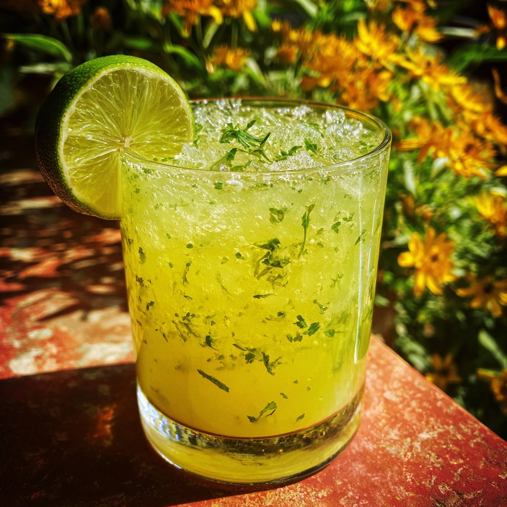 Refreshing Dandelion Limeade