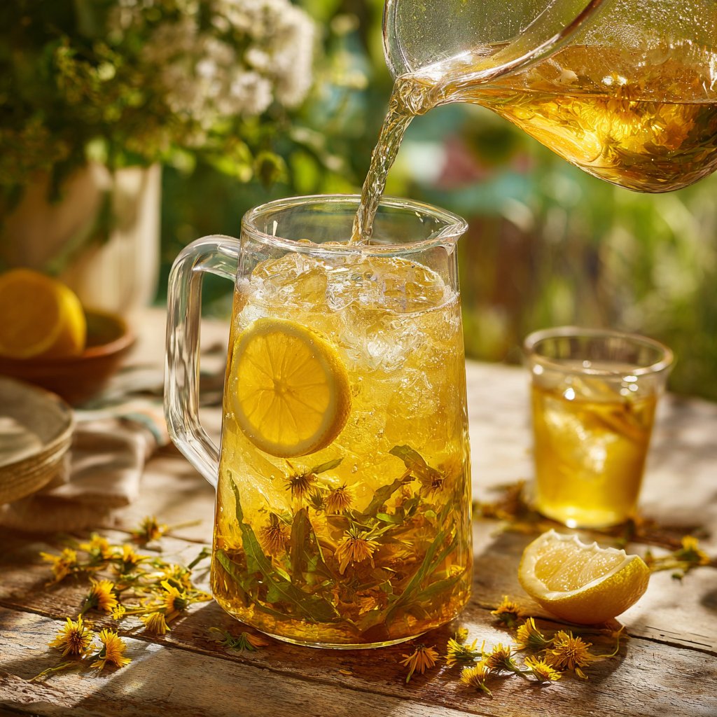 Zesty Dandelion Lemon Brew